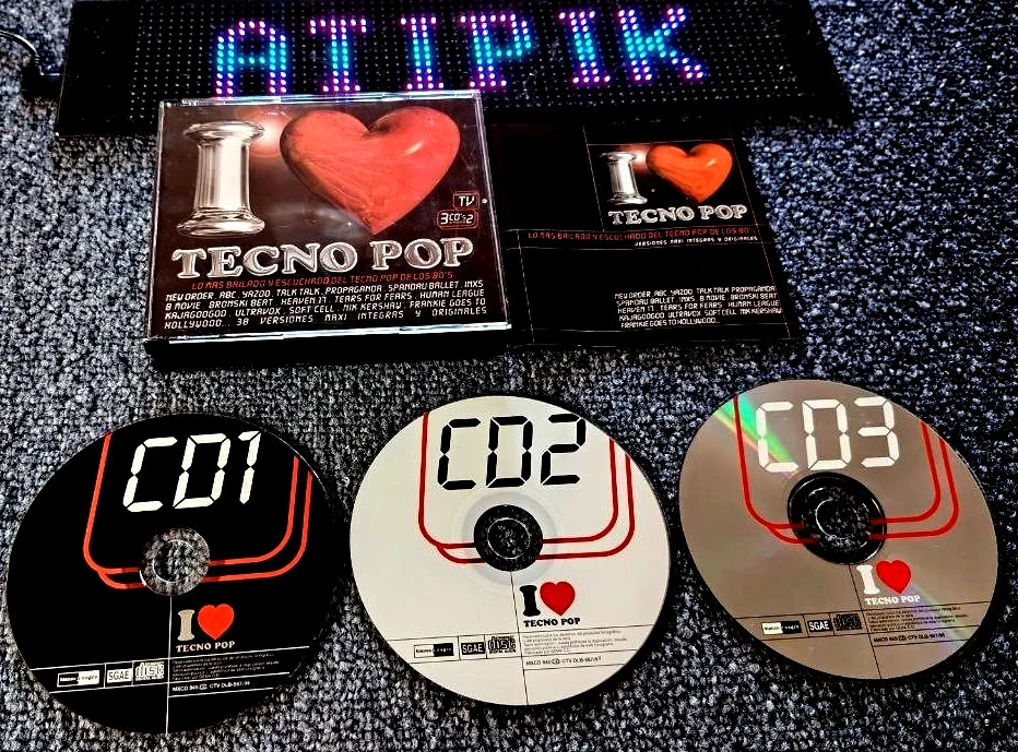💚 Cd I Love Tecno Pop - Triple Album New Wave Import Spanje Zeldzaam 🖤 – photo 3